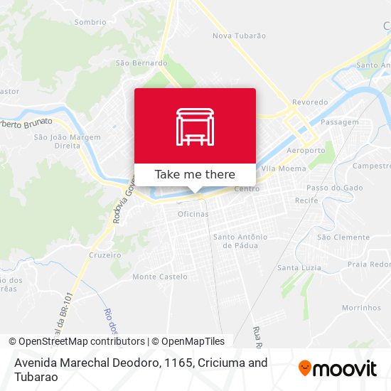Mapa Avenida Marechal Deodoro, 1165