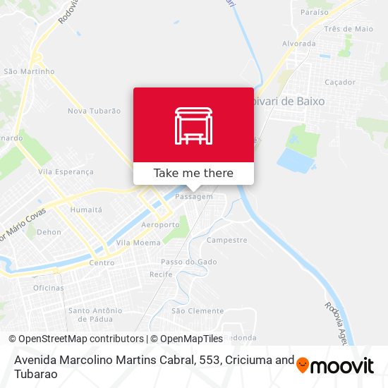 Avenida Marcolino Martins Cabral, 553 map