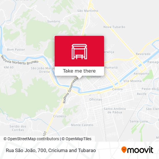 Rua São João, 700 map