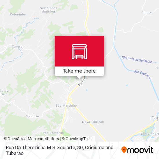 Rua Da Therezinha M S Goularte, 80 map