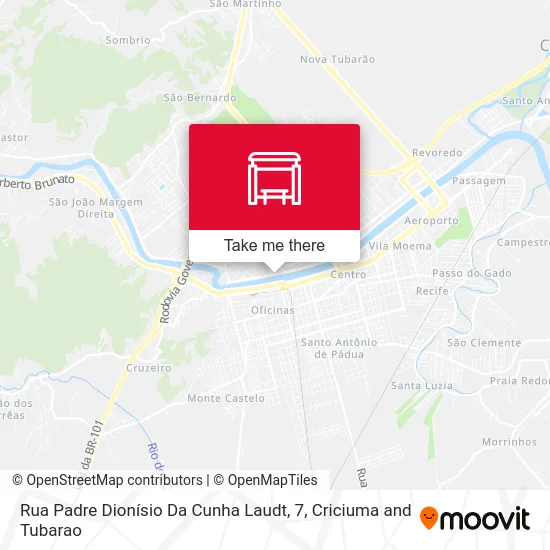 Rua Padre Dionísio Da Cunha Laudt, 7 map