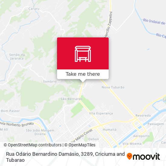 Rua Odário Bernardino Damásio, 3289 map