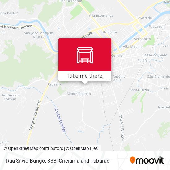 Rua Silvio Búrigo, 838 map