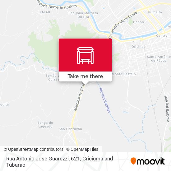 Rua Antônio José Guarezzi, 621 map