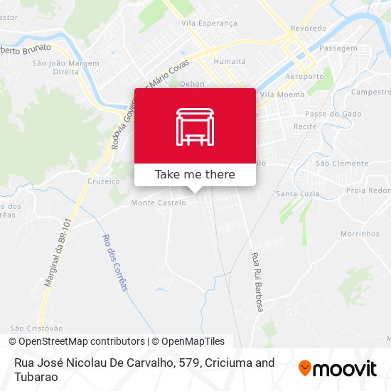 Rua José Nicolau De Carvalho, 579 map