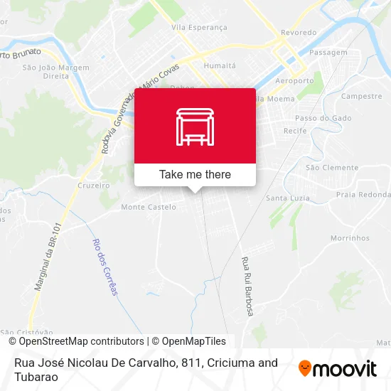 Mapa Rua José Nicolau De Carvalho, 811