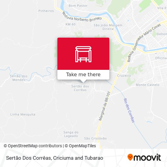 Sertão Dos Corrêas map