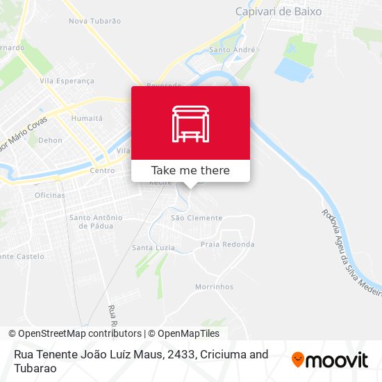 Rua Tenente João Luíz Maus, 2433 map