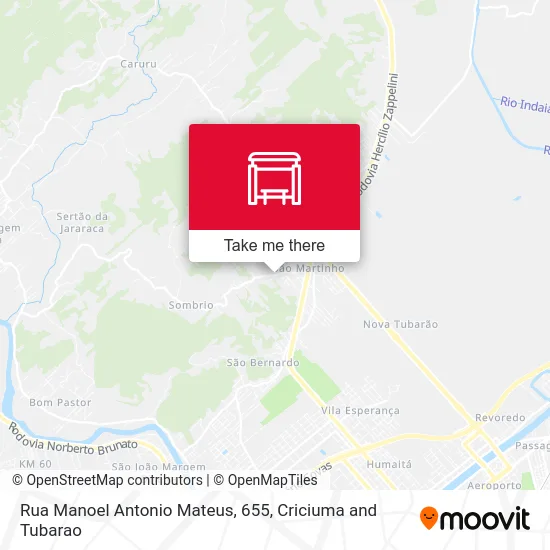 Rua Manoel Antonio Mateus, 655 map