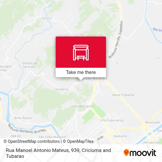Rua Manoel Antonio Mateus, 939 map