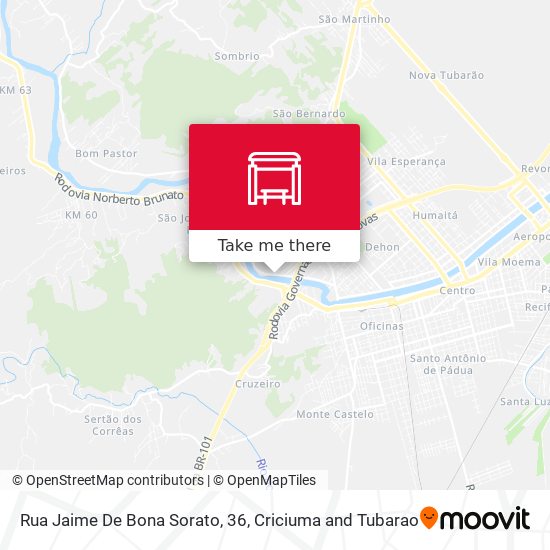 Rua Jaime De Bona Sorato, 36 map