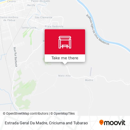 Estrada Geral Da Madre map