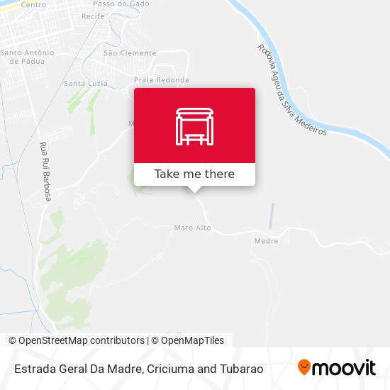 Estrada Geral Da Madre map