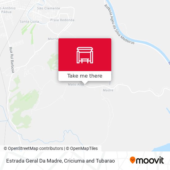 Estrada Geral Da Madre map
