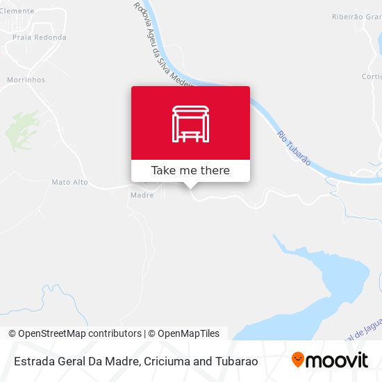 Estrada Geral Da Madre map