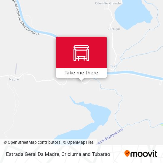 Estrada Geral Da Madre map
