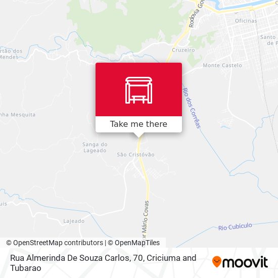 Mapa Rua Almerinda De Souza Carlos, 70