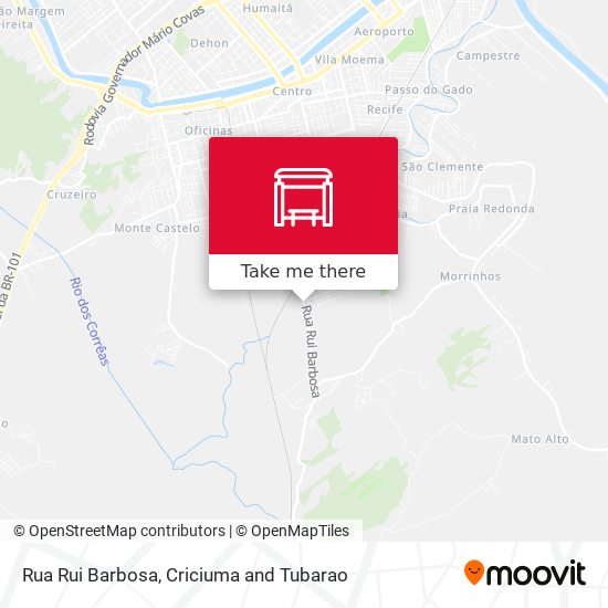 Mapa Rua Rui Barbosa