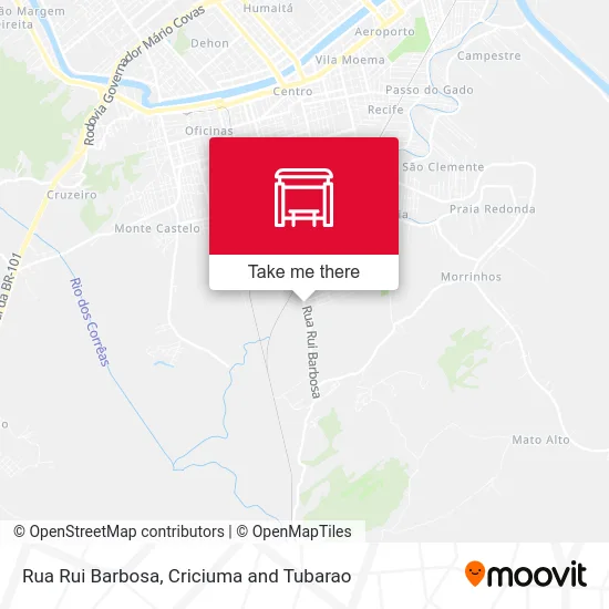 Rua Rui Barbosa map
