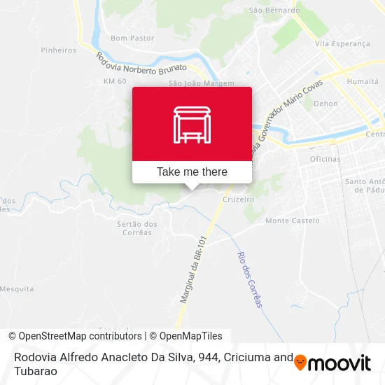 Rodovia Alfredo Anacleto Da Silva, 944 map