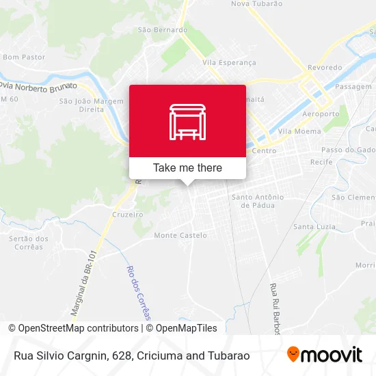 Rua Silvio Cargnin, 628 map