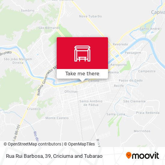 Mapa Rua Rui Barbosa, 39