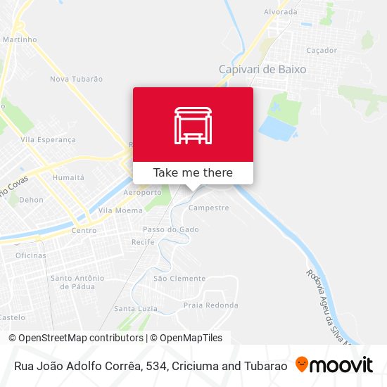 Rua João Adolfo Corrêa, 534 map