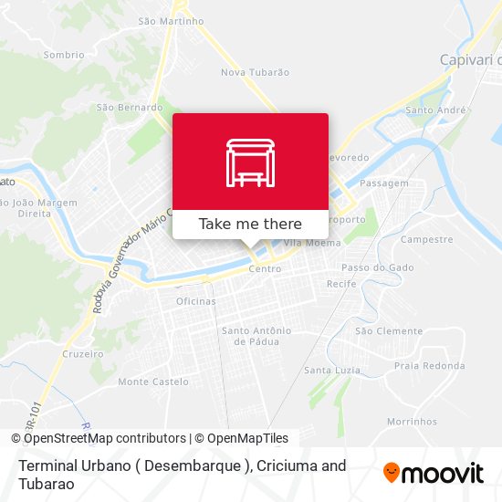 Terminal Urbano ( Desembarque ) map