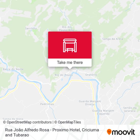 Rua João Alfredo Rosa - Proximo Hotel map