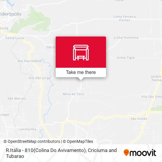 R.Itália - 810(Colina Do Avivamento) map