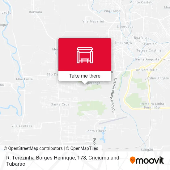 R. Terezinha Borges Henrique, 178 map