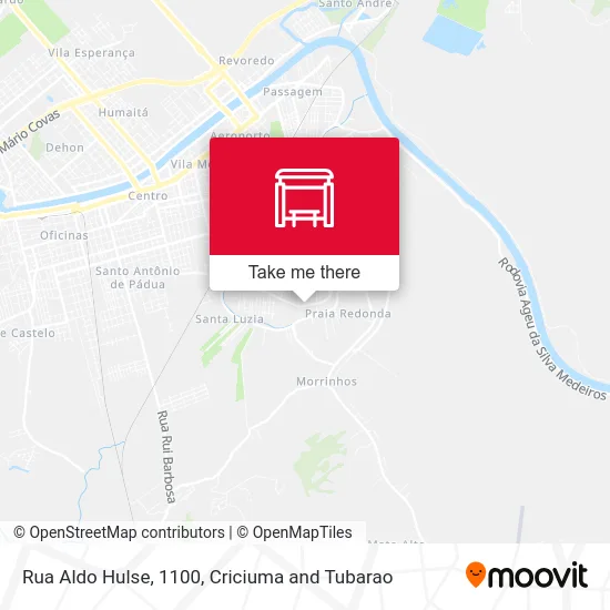 Rua Aldo Hulse, 1100 map