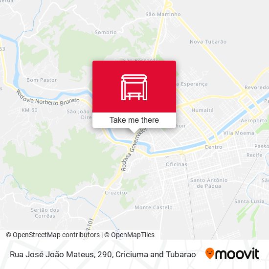 Rua José João Mateus, 290 map