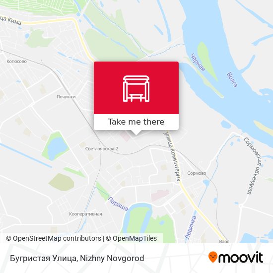 Бугристая Улица map