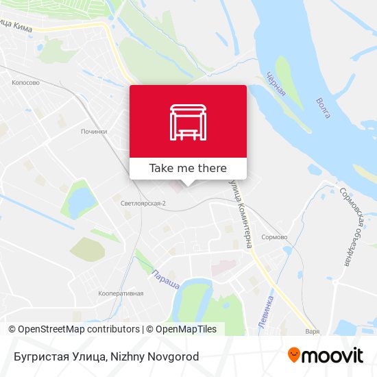 Бугристая Улица map