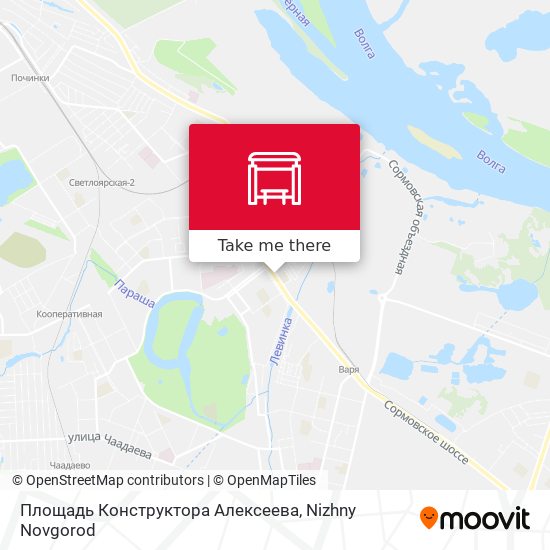 Площадь Конструктора Алексеева map