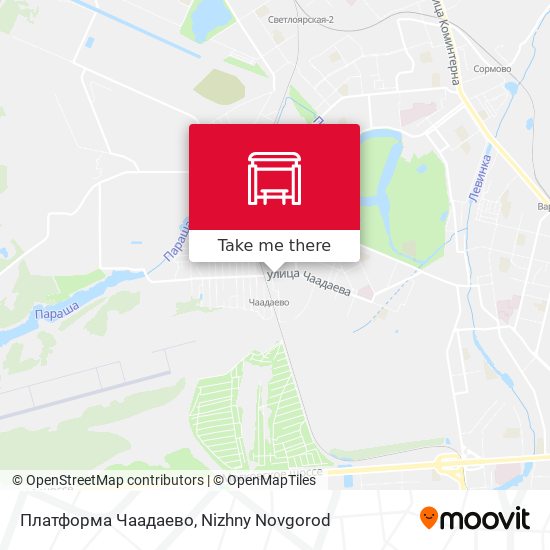Платформа Чаадаево map