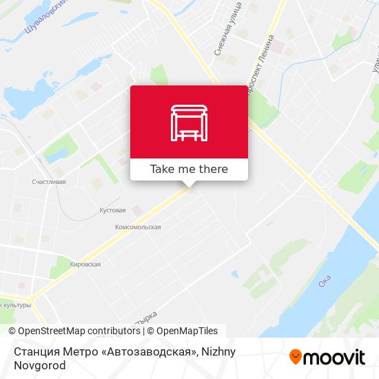 Станция Метро «Автозаводская» map