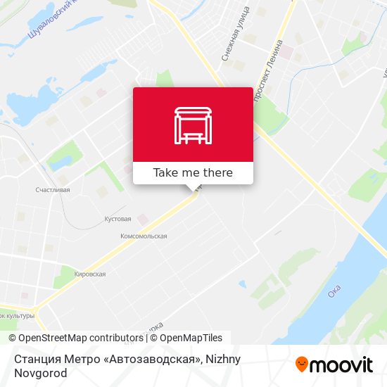Станция Метро «Автозаводская» map
