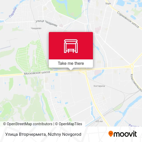 Улица Вторчермета map