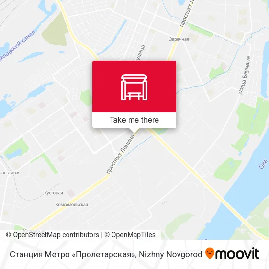 Станция Метро «Пролетарская» map