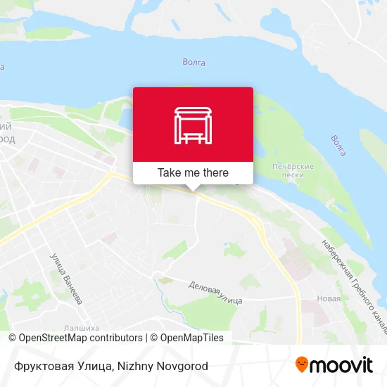 Фруктовая Улица map