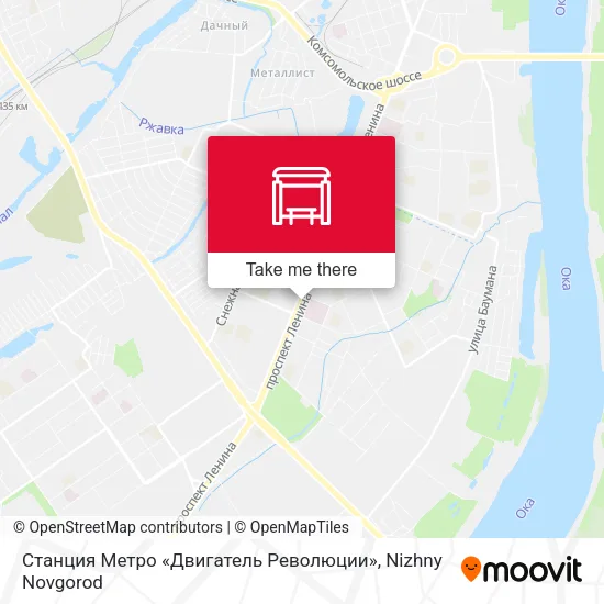 Станция Метро «Двигатель Революции» map