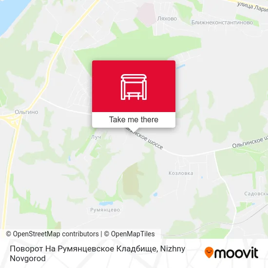 Поворот На Румянцевское Кладбище map