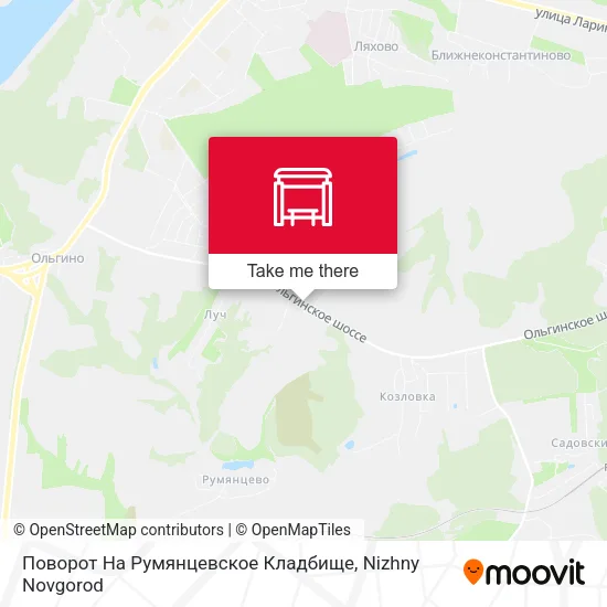 Поворот На Румянцевское Кладбище map