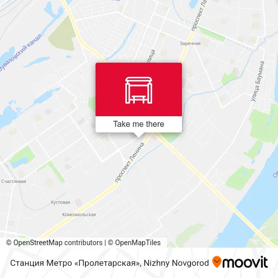 Станция Метро «Пролетарская» map