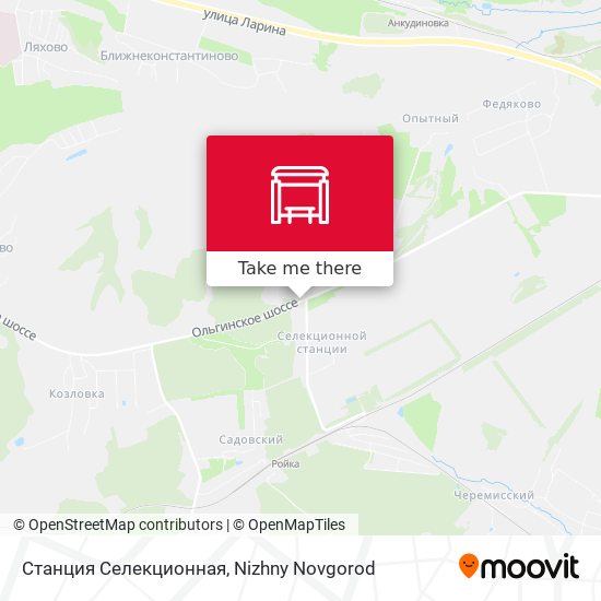 Станция Селекционная map