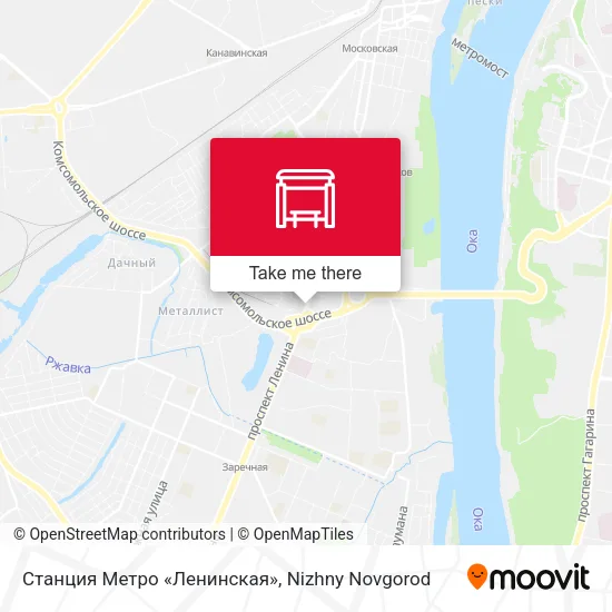 Станция Метро «Ленинская» map