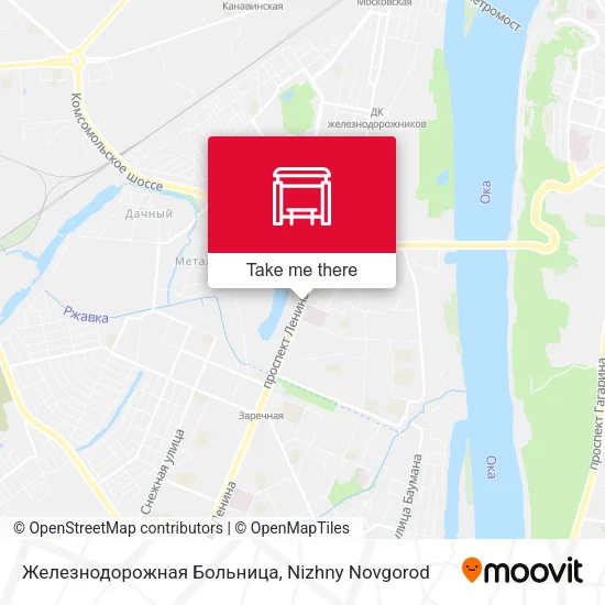 Железнодорожная Больница map