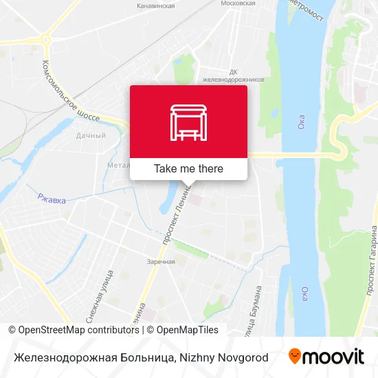 Железнодорожная Больница map